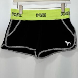 PINK Victoria's Secret Black Logo Shorts